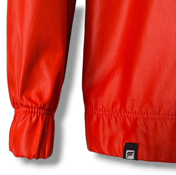 Fabletics Europa Matte Red Pullover Hooded Windbreaker: Women's Small - Picture 6 of 11